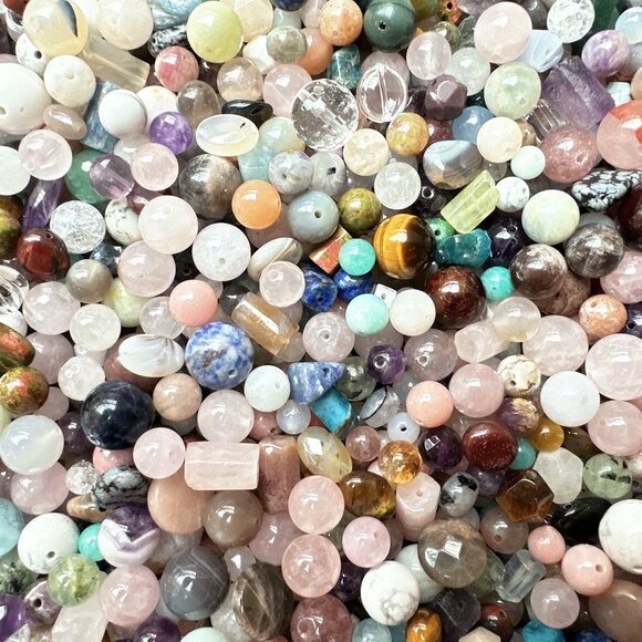 4~12mm Loose Assorted Semi-Precious Stone Beads | 1 Tablespoon Scoop - Picture 8 of 10